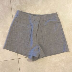 Hugh waisted staple grey shorts